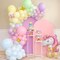 Pastel Balloons, Pastel party Balloons 50pcs 12 inch Colorful Rainbow Balloon Macaron Latex Balloons for Easter Birthday Baby Shower Rainbow Party Anniversary Party Decorations